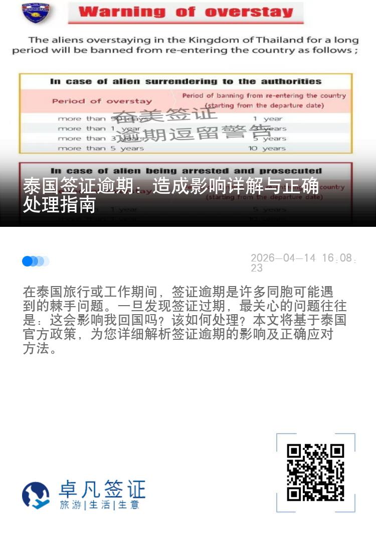 泰国签证逾期：造成影响详解与正确处理指南